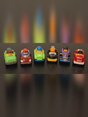 Little People Wheelie Cars Hot Rod Firetruck Towtruck Racecar